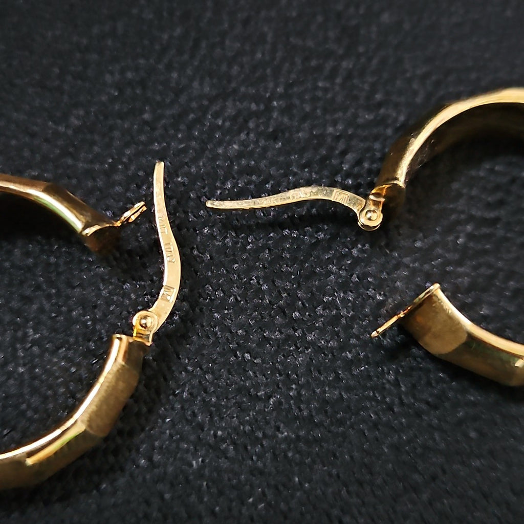 ARRACADAS PAR ORO 14 K 3,90 GRMS (SEMINUEVO)