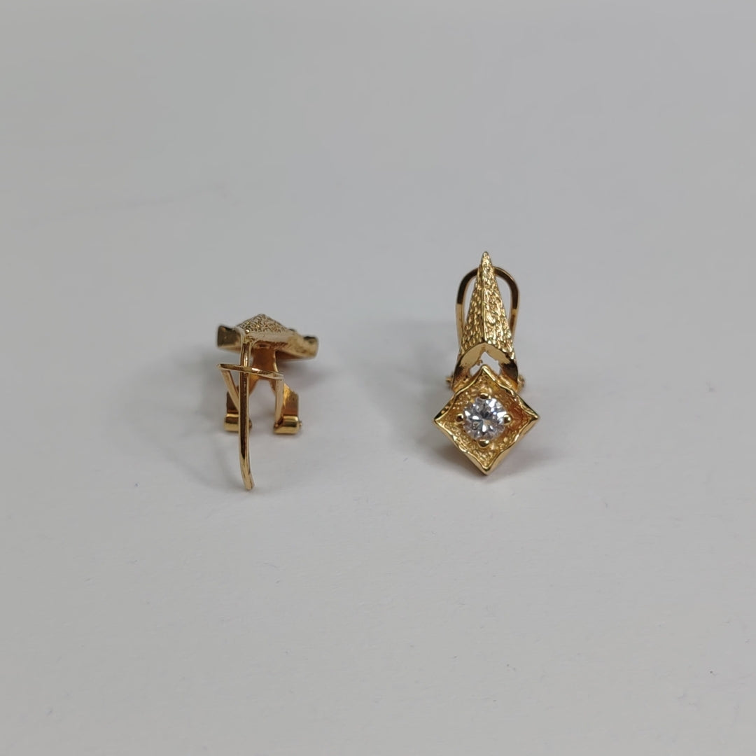 ARETES PAR ORO 14 K 2,70 GRMS (SEMINUEVO)