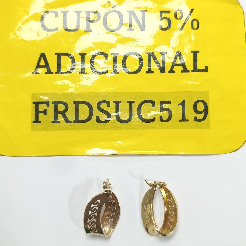 ARRACADAS PAR ORO 14 K 5.3 GRMS (SEMINUEVO)