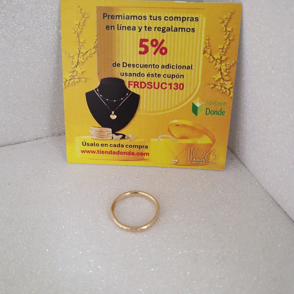 ANILLO ORO 14 K 1,20 GRMS (SEMINUEVO)