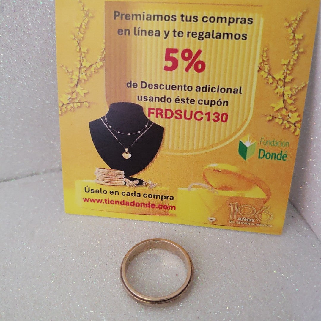 ARGOLLA ORO 14 K 4,20 GRMS (SEMINUEVO)