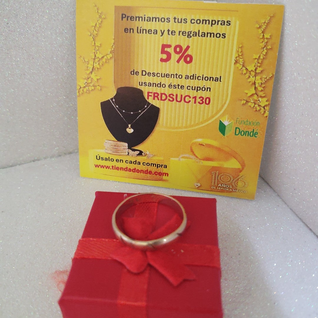 ARGOLLA ORO 10 K 2,90 GRMS (SEMINUEVO)