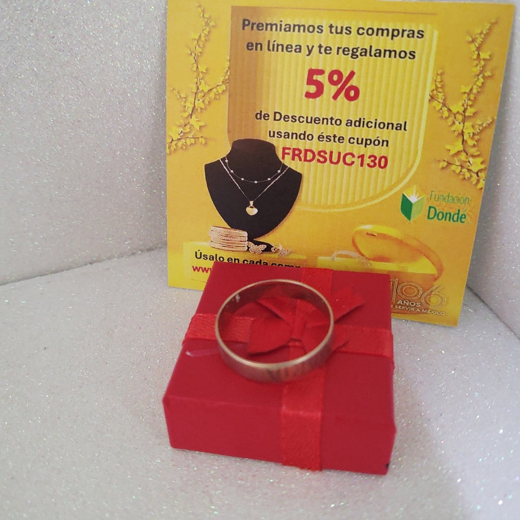 ARGOLLA ORO 10 K 2.8 GRMS (SEMINUEVO)