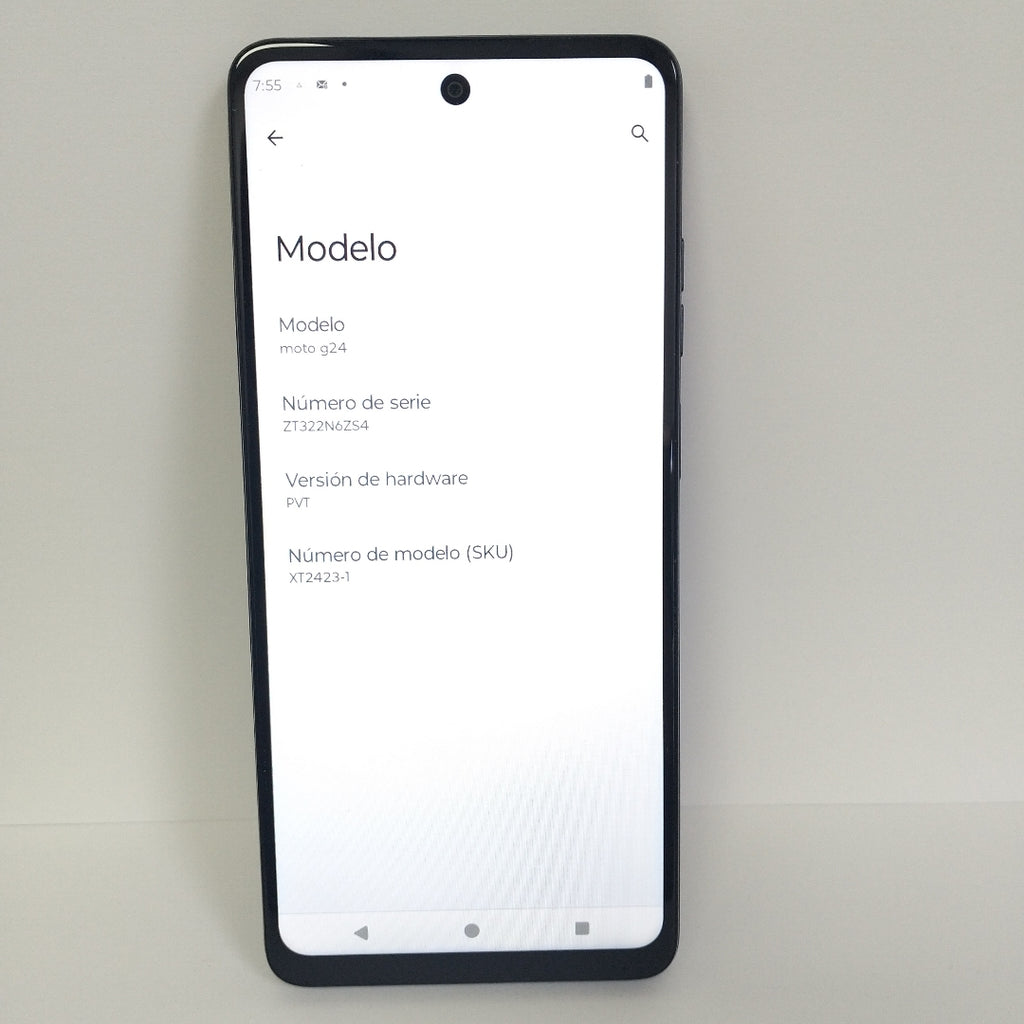 CELULAR MOTOROLA MOTO G24 XT2423-1 (2024) 256 GB 4 GB RAM (SEMINUEVO)