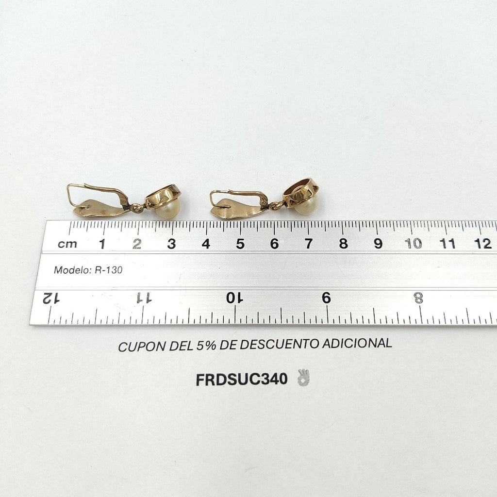 ARETES PAR ORO 8 K 6,50 GRMS (SEMINUEVO)
