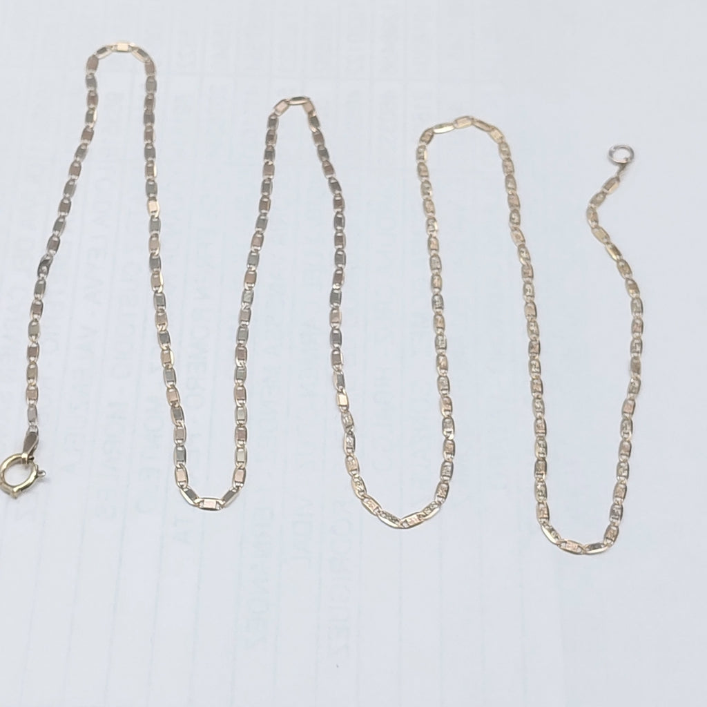 CADENA ORO COMBINADO 10 K 2.2 GRMS (SEMINUEVO)