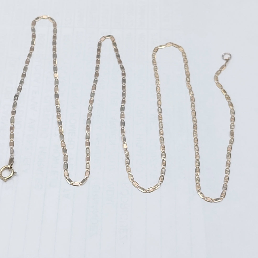 CADENA ORO COMBINADO 10 K 2.2 GRMS (SEMINUEVO)