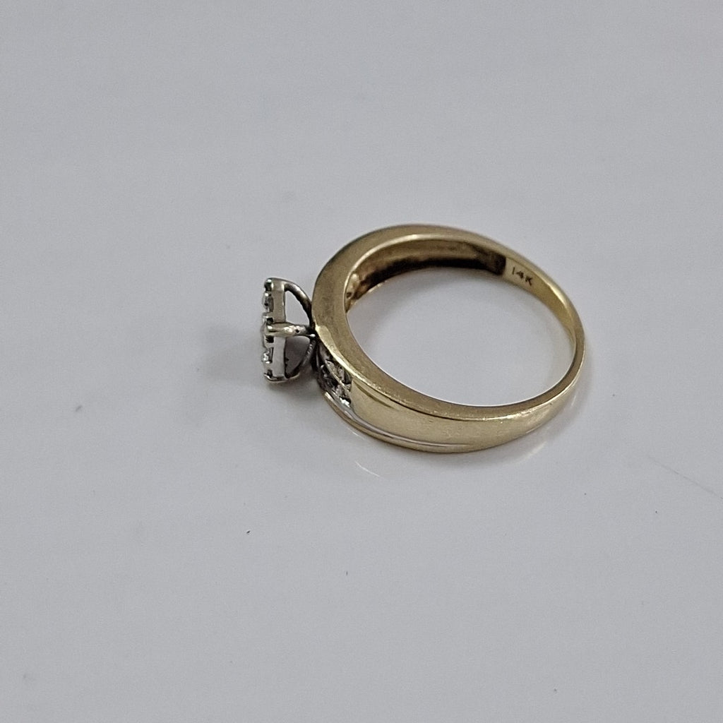 ANILLITO, SOLITARIO ORO 14 K 2.5 GRMS (SEMINUEVO)
