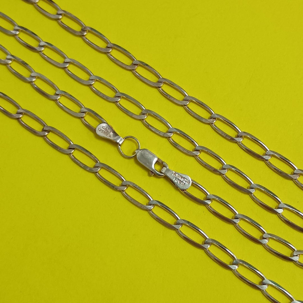 CADENA TEJIDO ESLABONES PLATA .925 60 CM 10.6 GR (NUEVO)