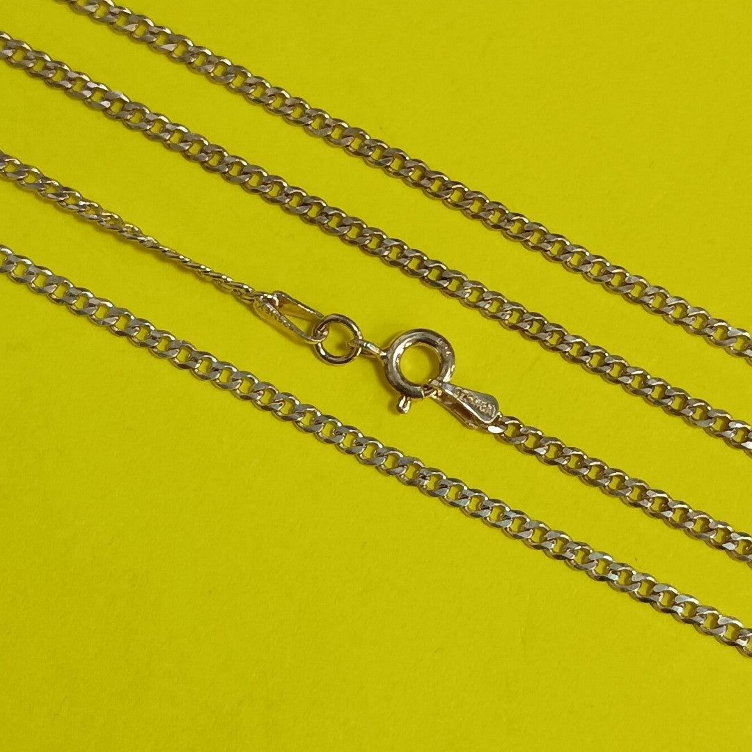CADENA TEJIDO BARBADO PLATA .925 55 CM 5.3 GR (NUEVO)