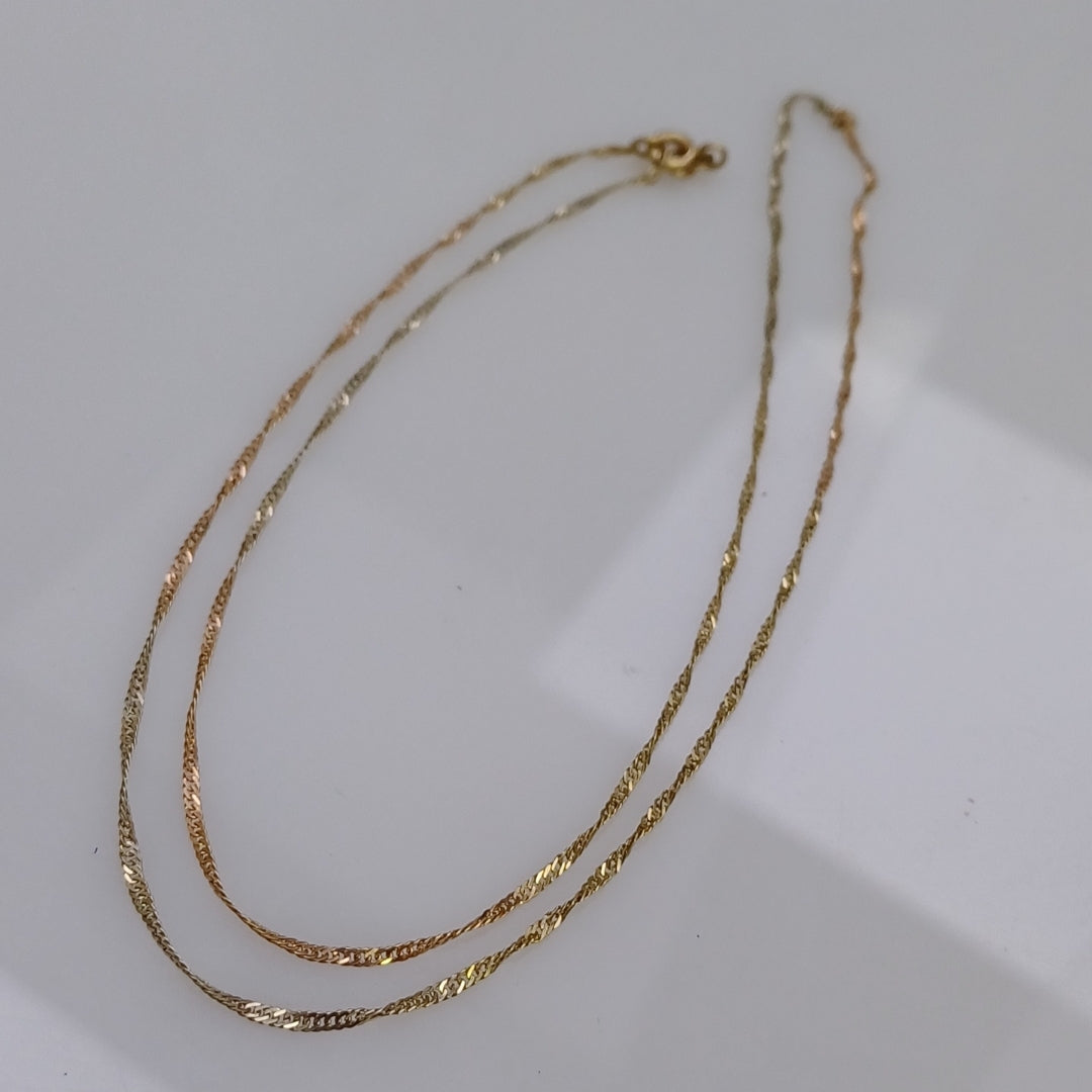 CADENA ORO 14 K 1.6 GRMS (SEMINUEVO)