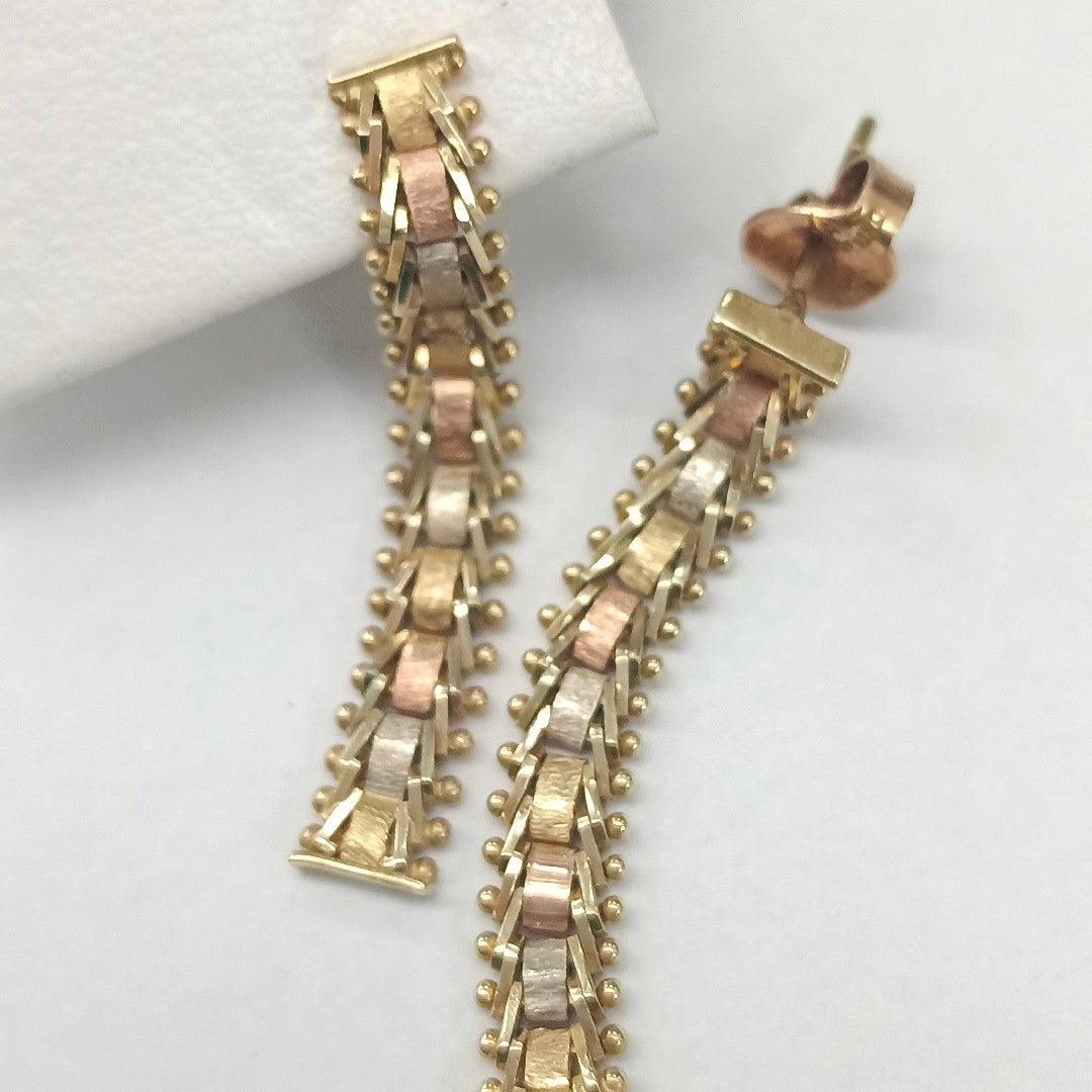 ARETES PAR ORO 14 K 3,40 GRMS (SEMINUEVO)