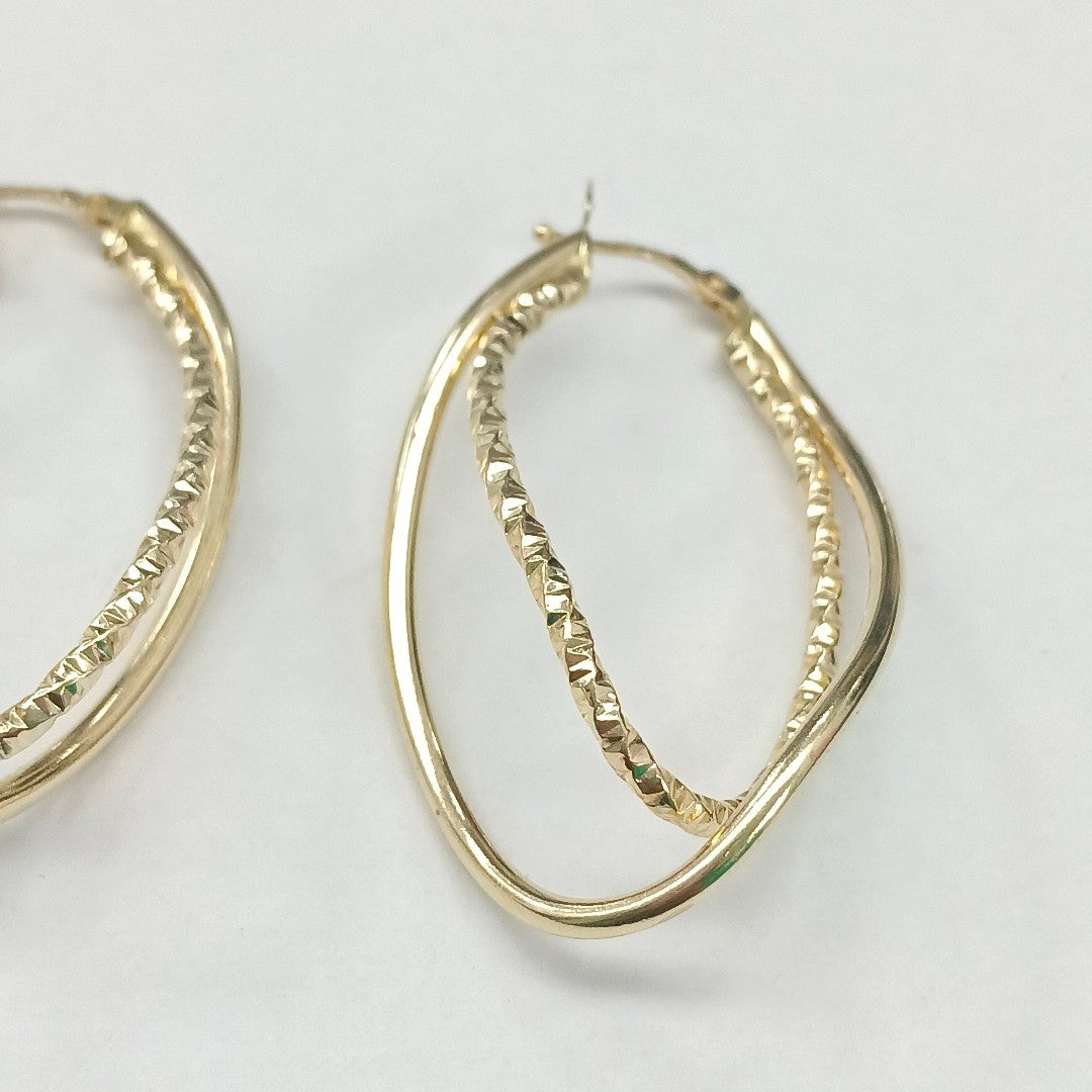 ARRACADAS PAR ORO 14 K 3.3 GRMS (SEMINUEVO)