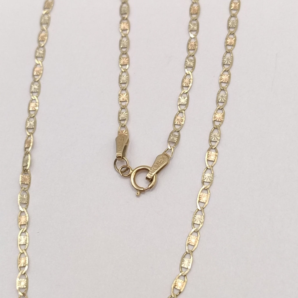 CADENA ORO, ORO COMBINADO 10 K 2.8 GRMS (SEMINUEVO)