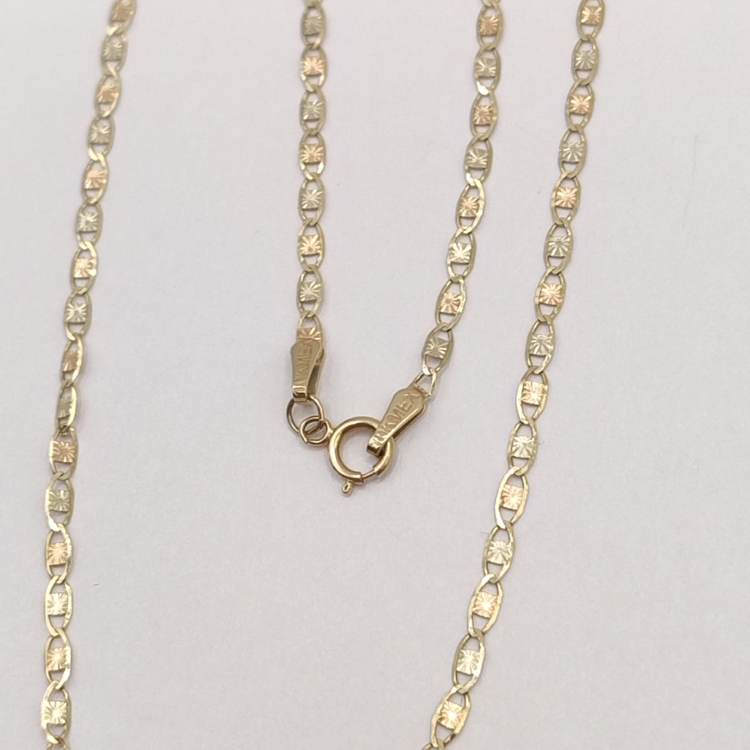 CADENA ORO, ORO COMBINADO 10 K 2.8 GRMS (SEMINUEVO)