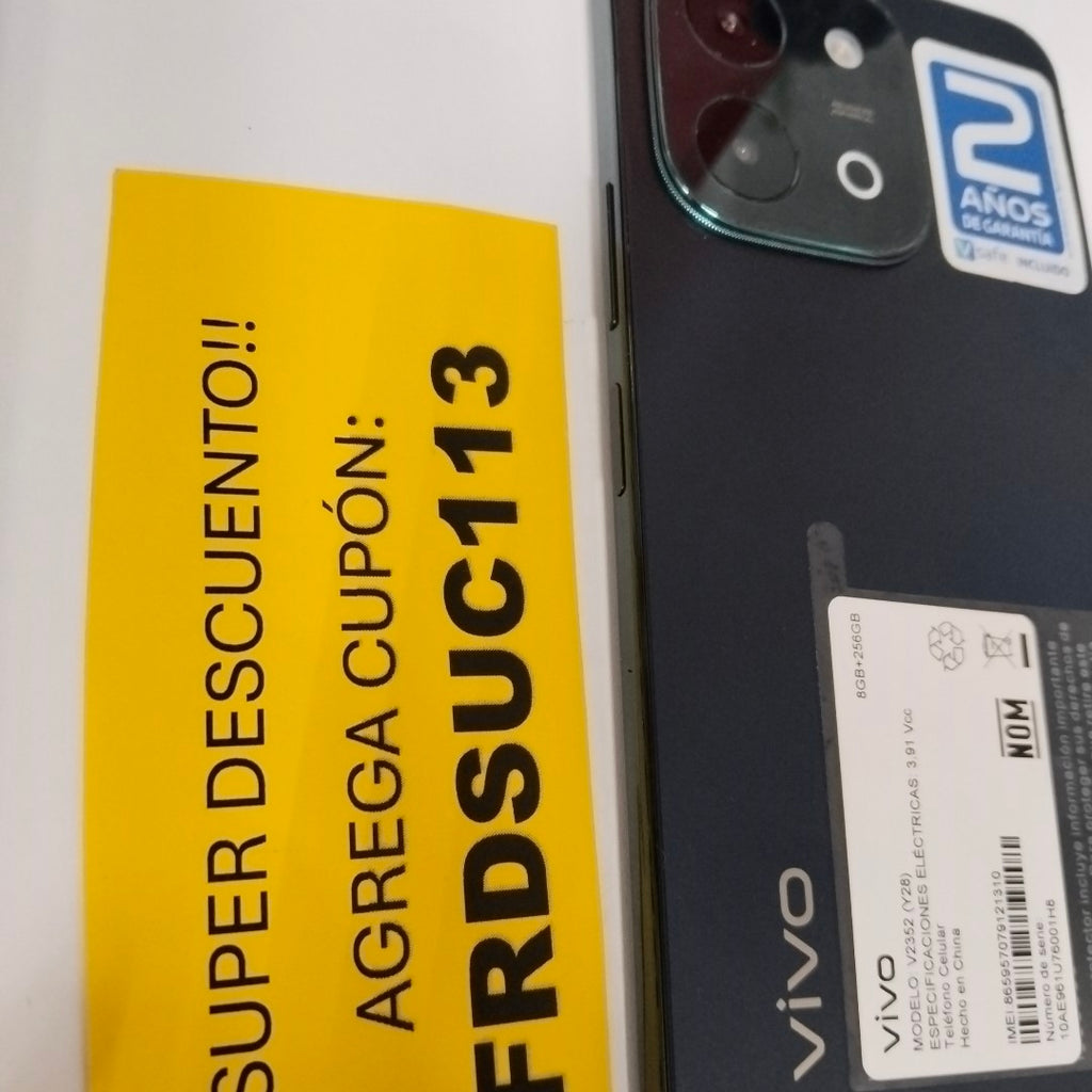CELULAR VIVO Y28 V2352 256 GB 8 GB RAM (SEMINUEVO)