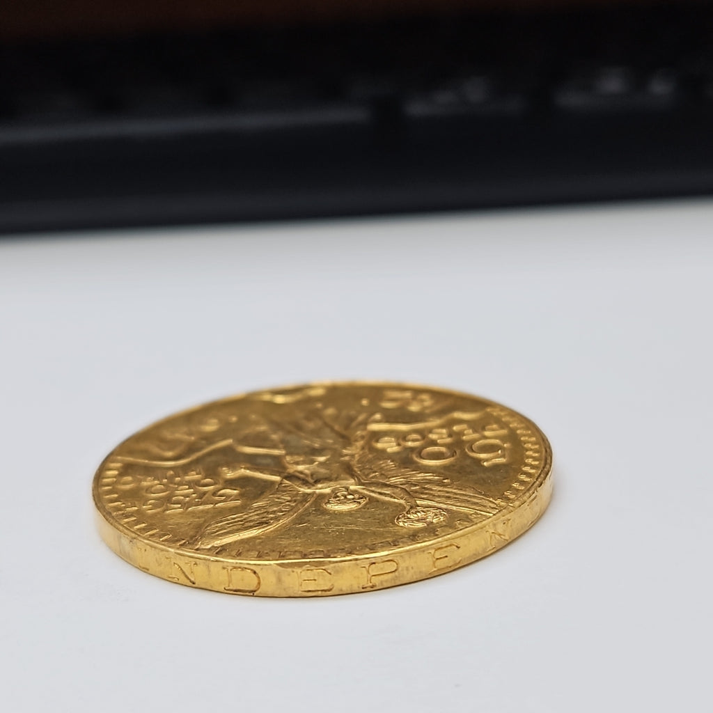K1 41.6 GRMS 21 K IDENTIFICACIÓN MONEDA NOMINATIVA MATERIALES ORO CAN (SEMINUEVO)