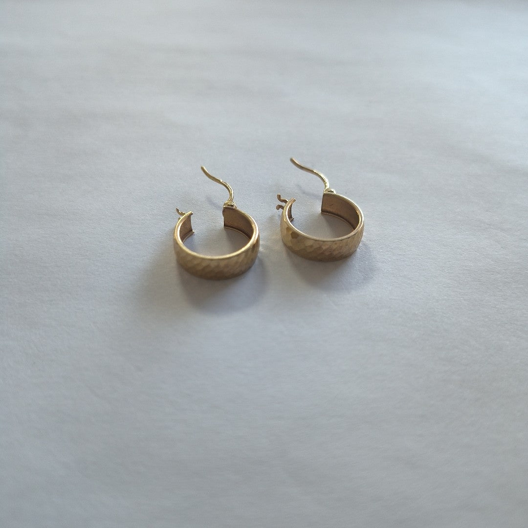 ARRACADAS PAR ORO COMBINADO 14 K 3 GRMS (SEMINUEVO)