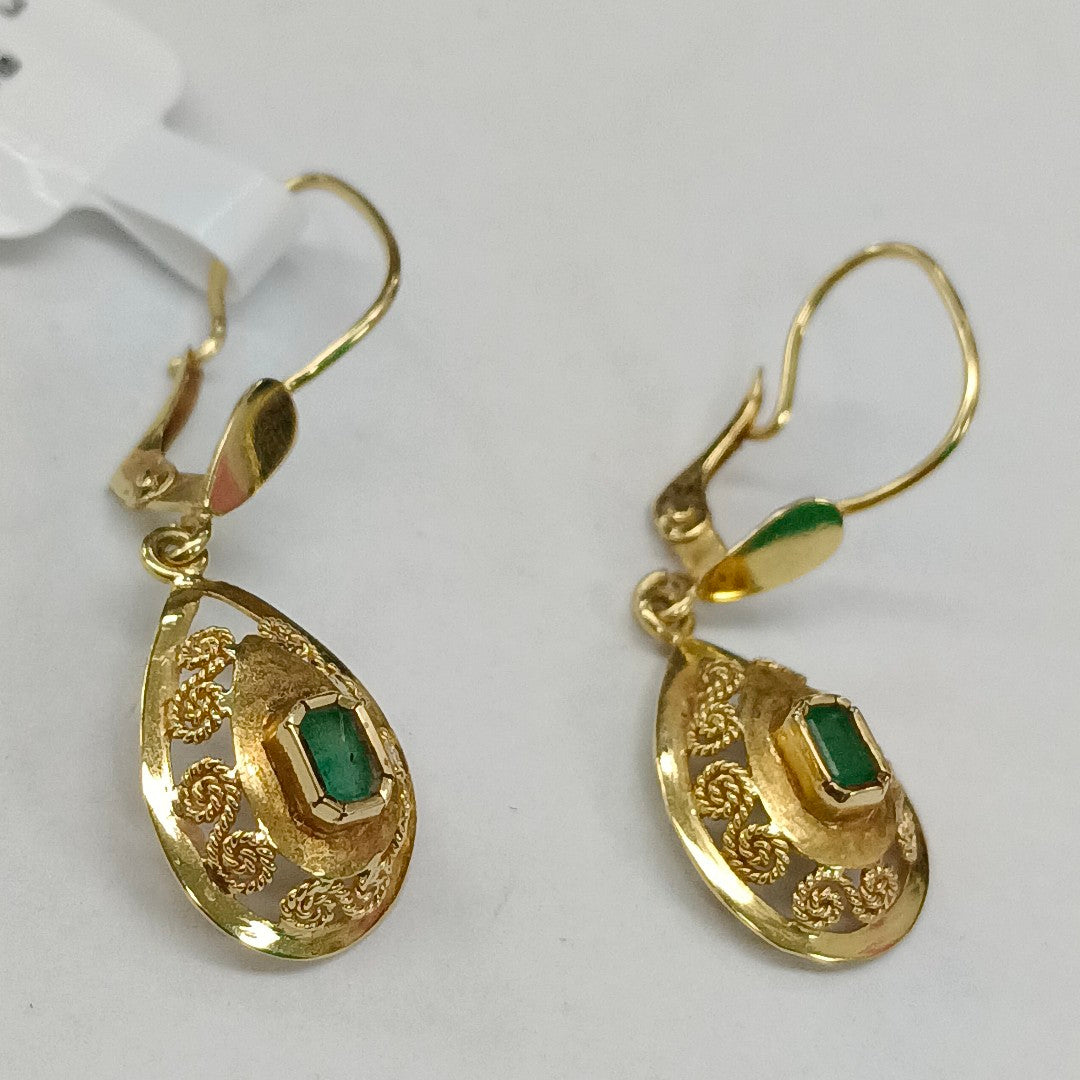 ARETES PAR ORO 18 K 2,60 GRMS (SEMINUEVO)