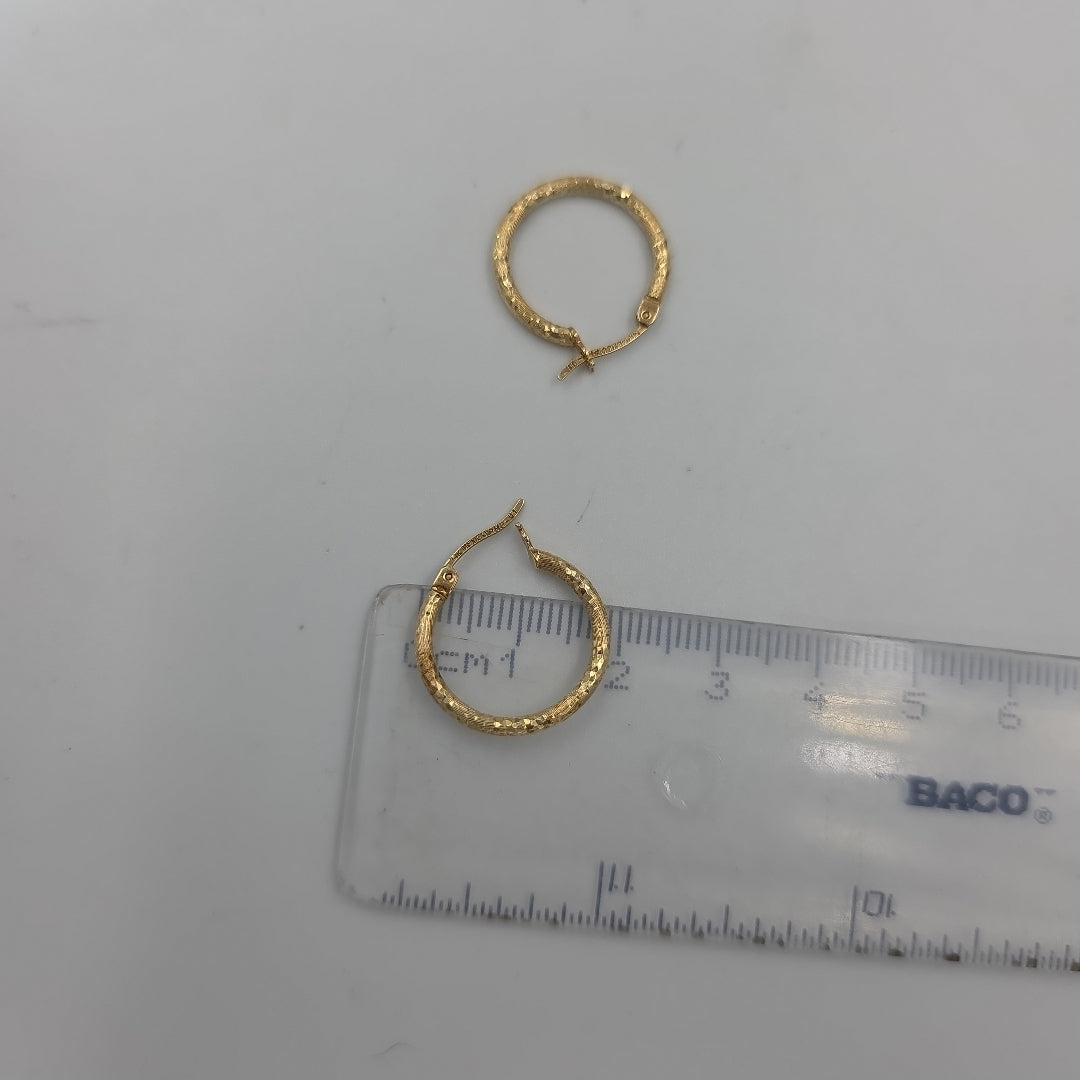 ARRACADAS PAR ORO 14 K 1.8 GRMS (SEMINUEVO)