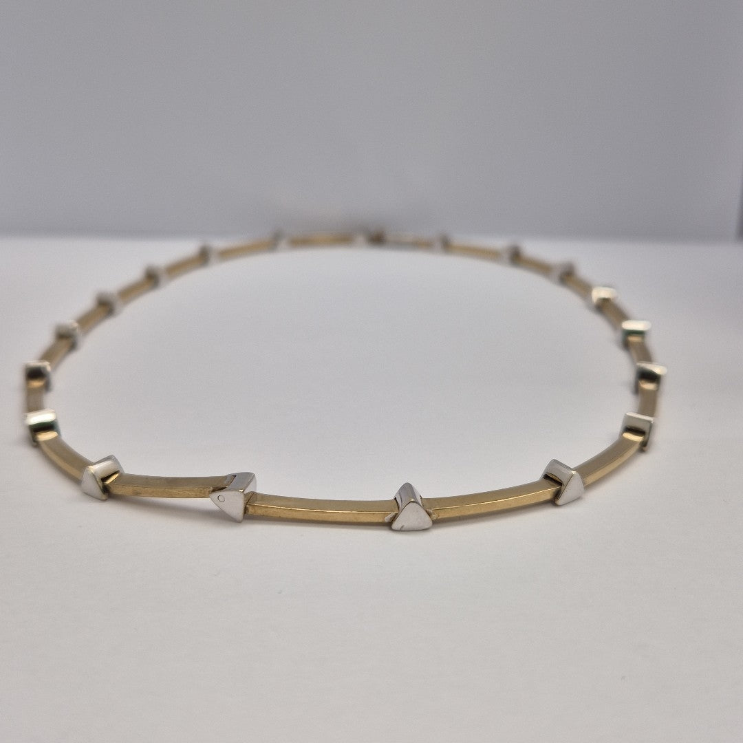 GARGANTILLA ORO,ORO BLANCO 14 K 22,10 GRMS (SEMINUEVO)