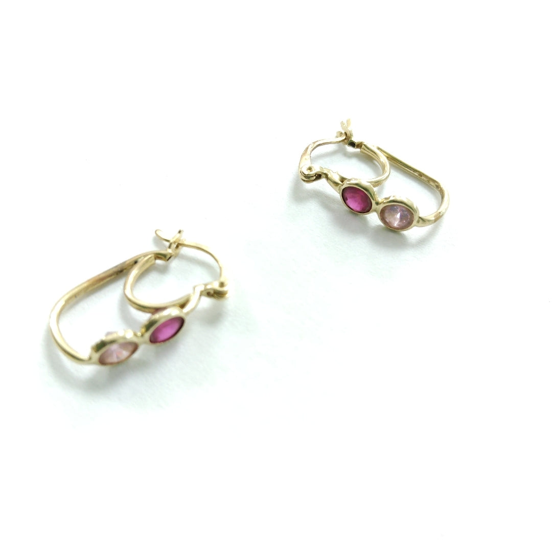 ARETES PAR ORO 14 K 1,90 GRMS (SEMINUEVO)