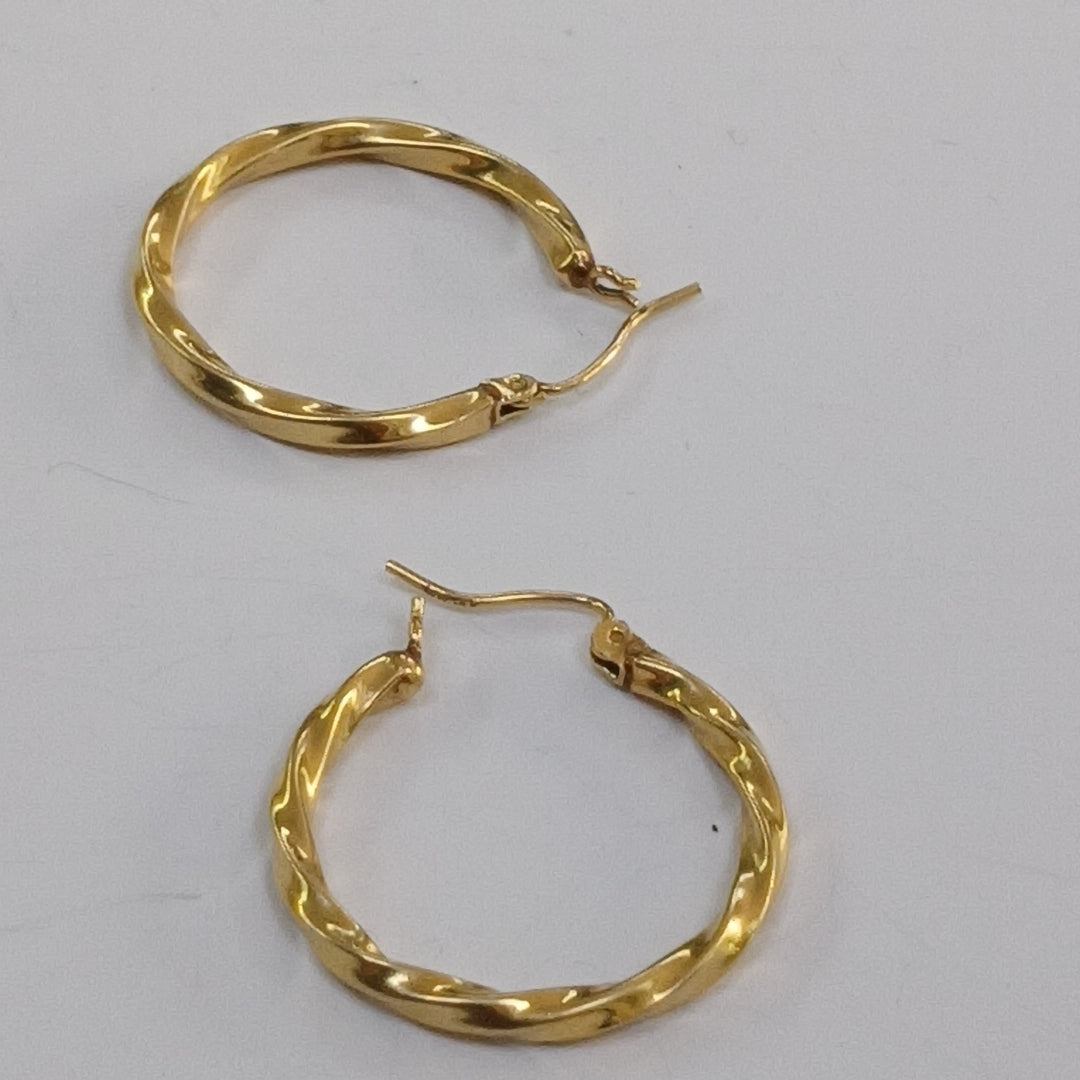 ARRACADAS PAR ORO 14 K 2,10 GRMS (SEMINUEVO)