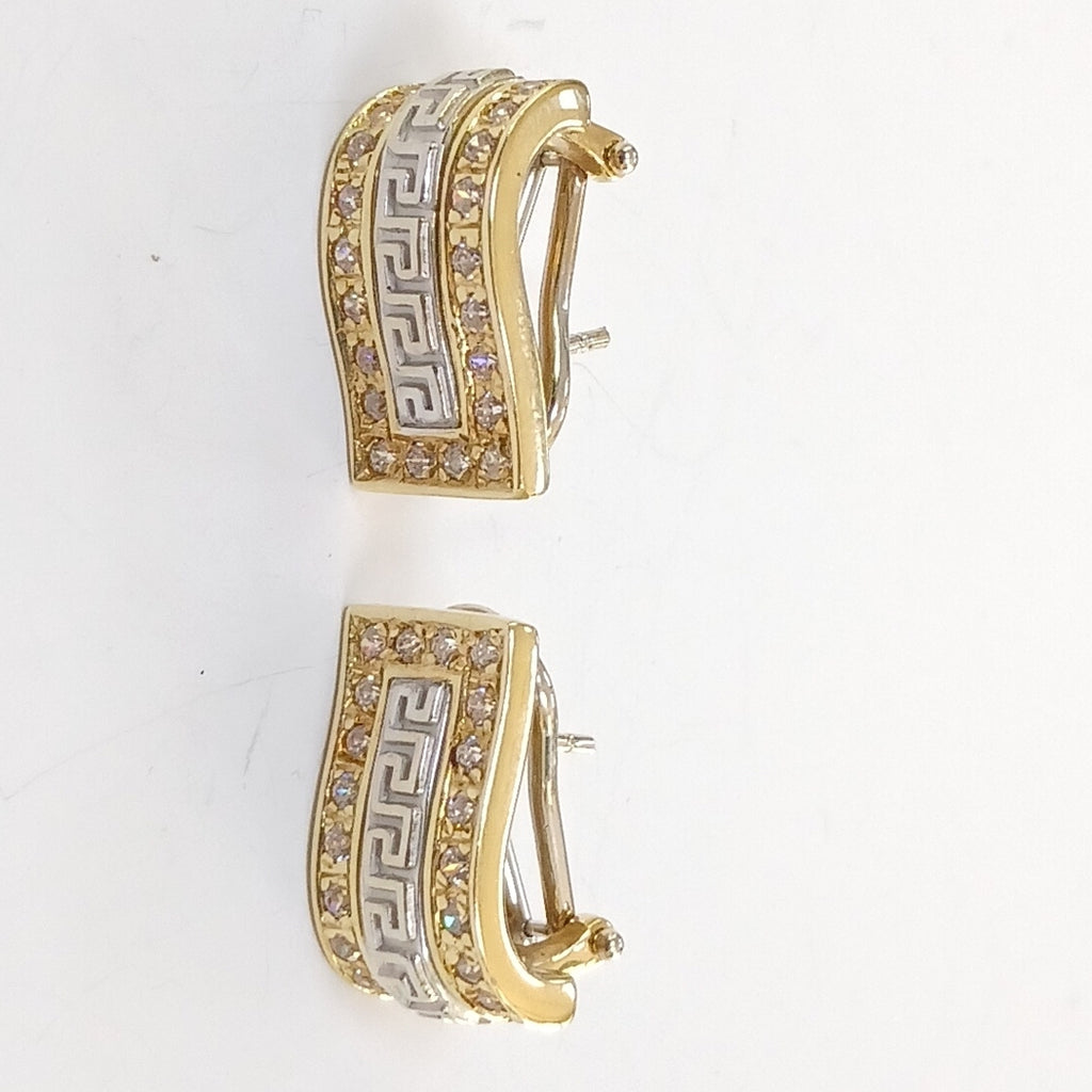 ARETES PAR ORO 14 K 7,70 GRMS (SEMINUEVO)