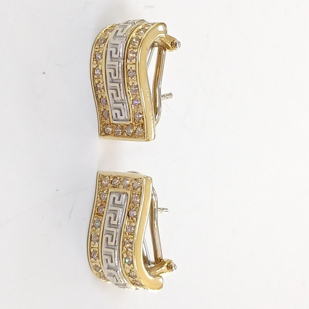 ARETES PAR ORO 14 K 7,70 GRMS (SEMINUEVO)