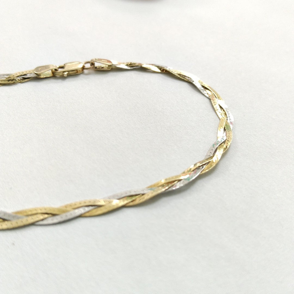 PULSERA ORO, ORO COMBINADO 14 K 3.2 GRMS (SEMINUEVO)