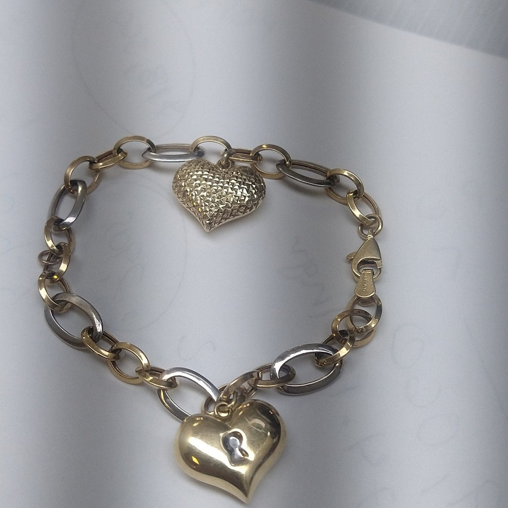 PULSERA ORO COMBINADO 14 K 5,70 GRMS (SEMINUEVO)