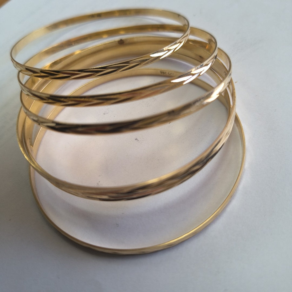 SEMANARIO DE PULSERAS ORO 14 K 37 GRMS (SEMINUEVO)