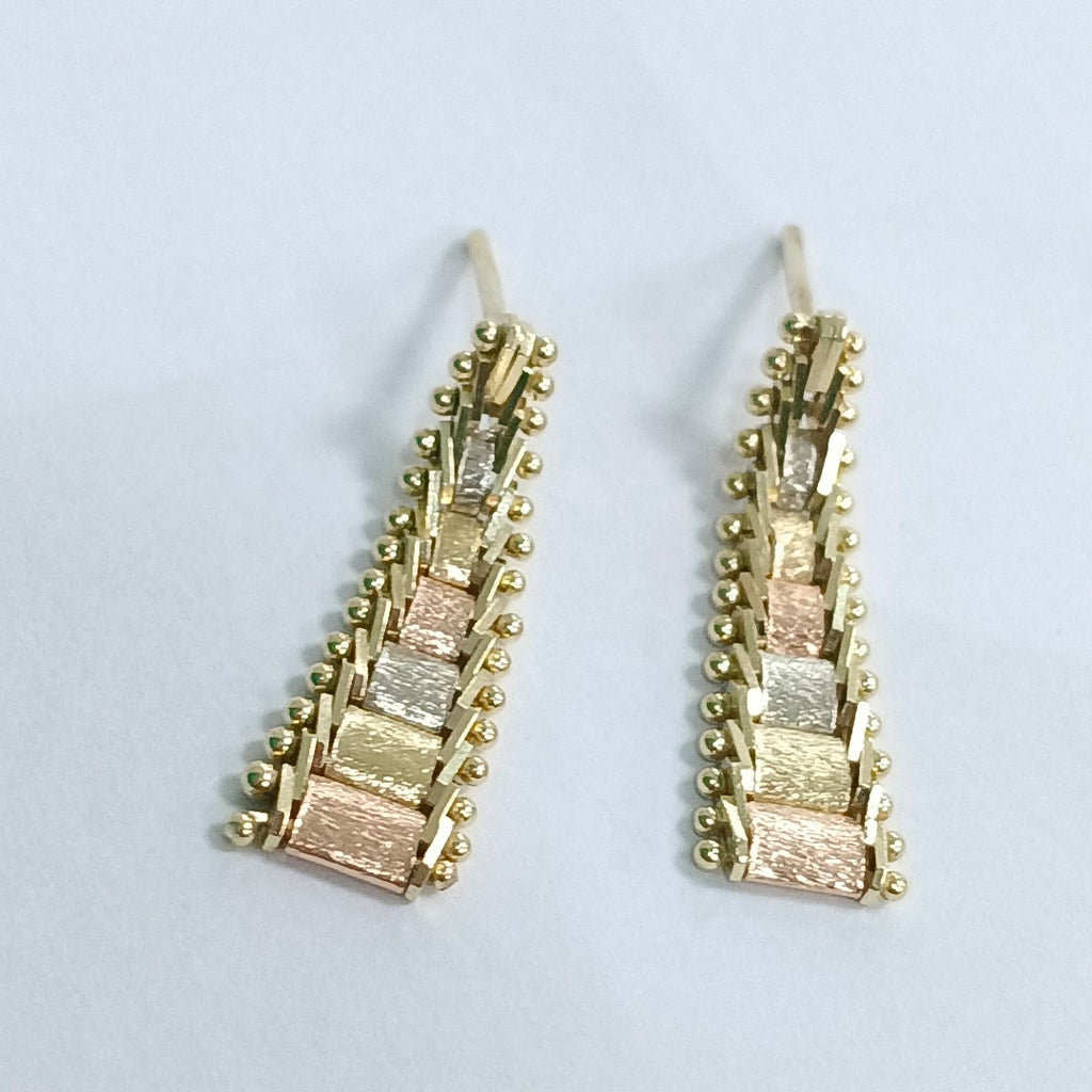 ARETES PAR ORO 14 K 2,50 GRMS (SEMINUEVO)