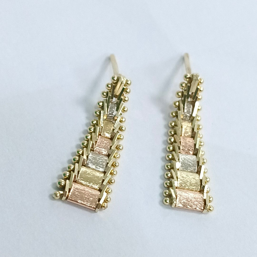 ARETES PAR ORO 14 K 2,50 GRMS (SEMINUEVO)