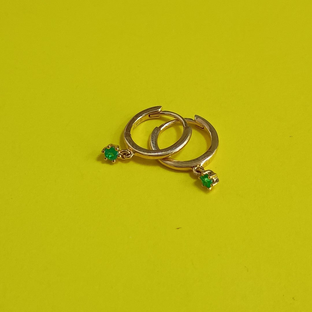 ARRACADAS PAR ORO 14 K 1.1 GRMS (SEMINUEVO)