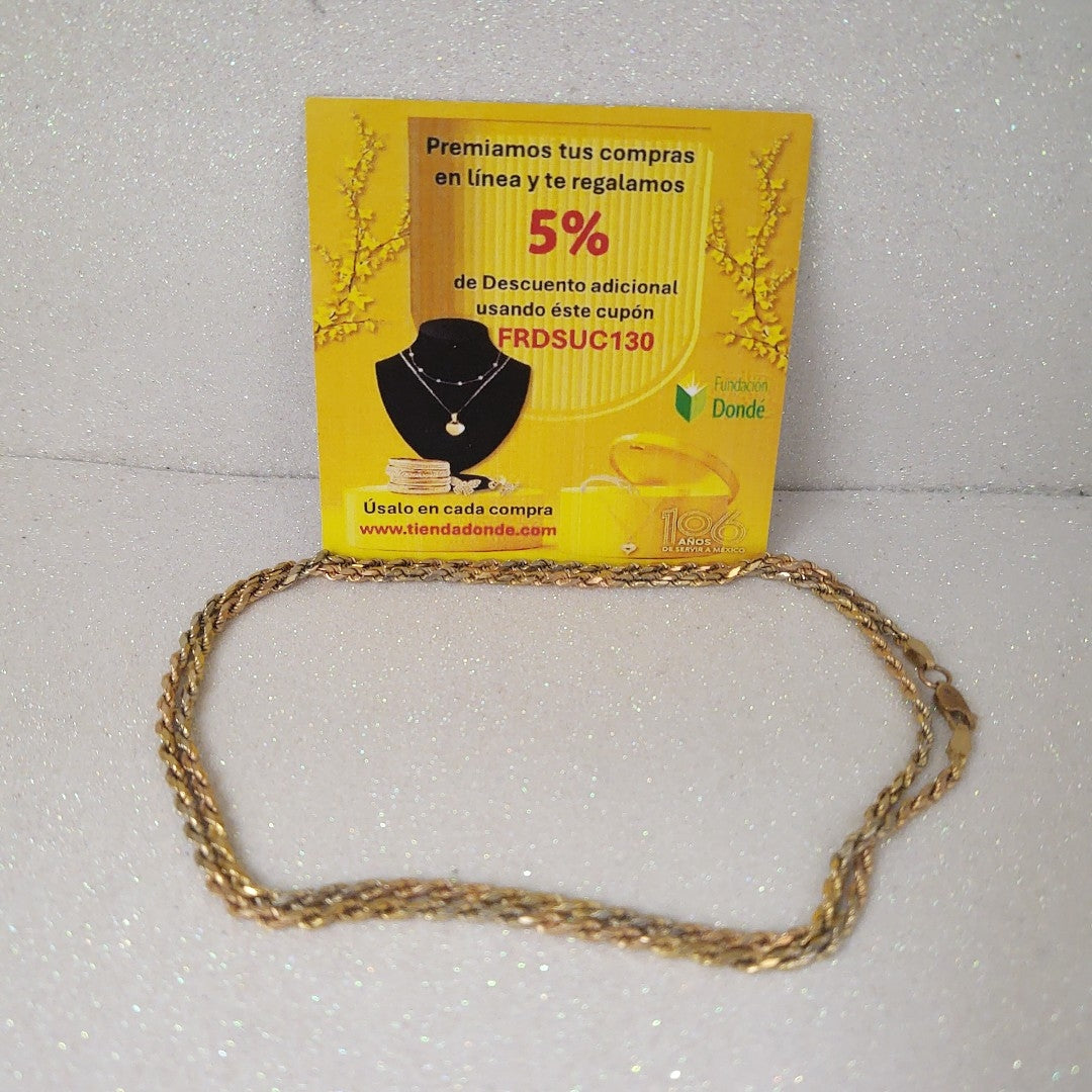 CADENA ORO 14 K 15.1 GRMS (SEMINUEVO)