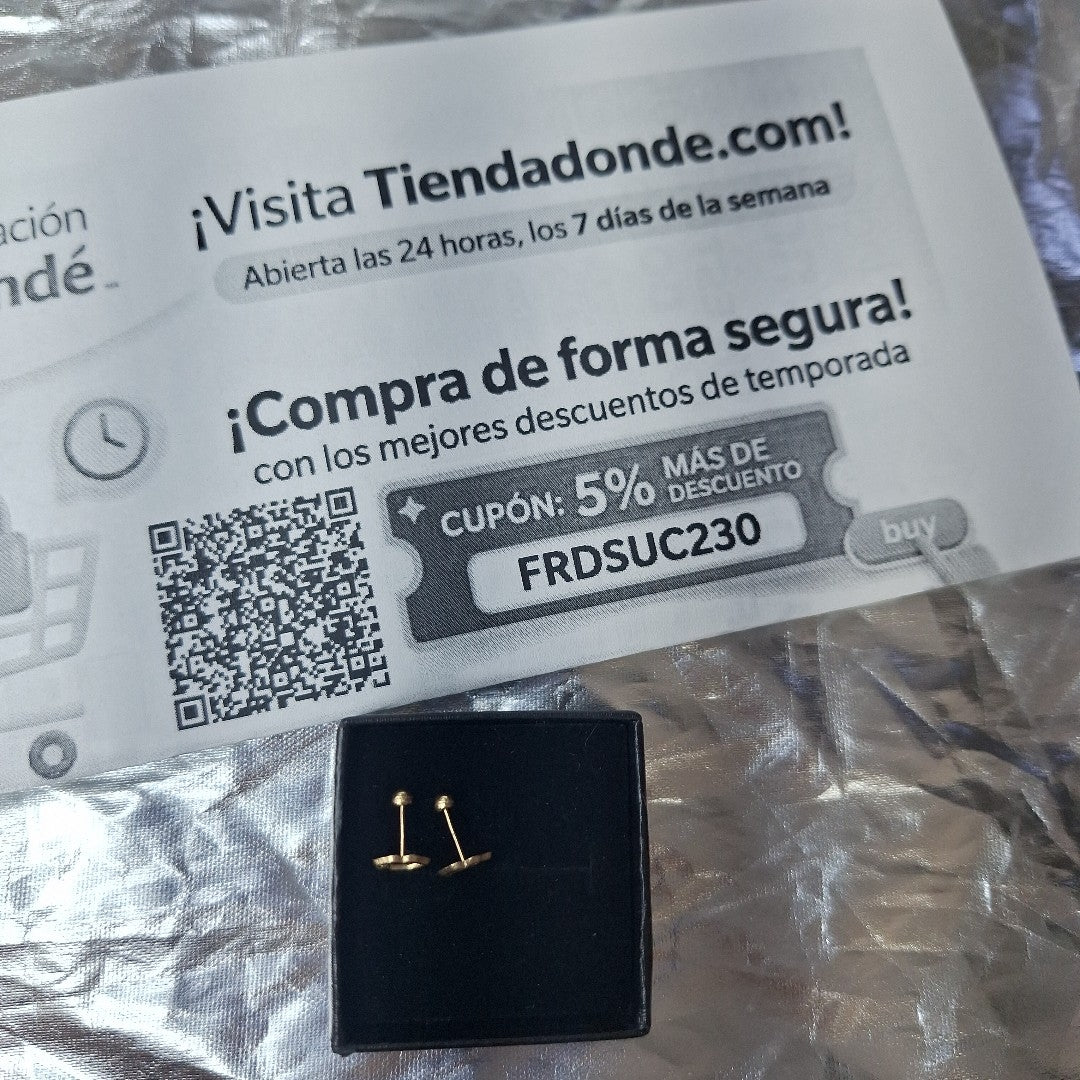 BROQUELES PAR ORO 10 K 0,20 GRMS (SEMINUEVO)