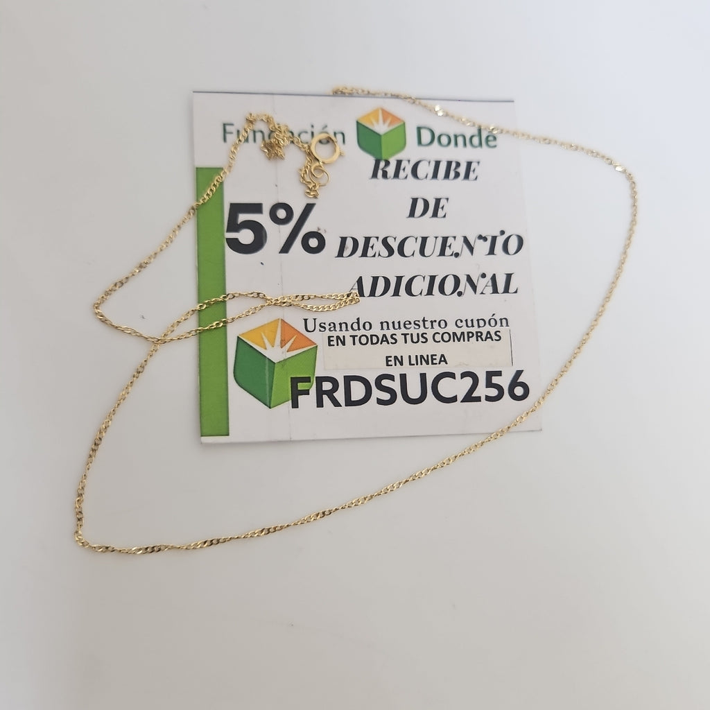 CADENA ORO 14 K 1,20 GRMS (SEMINUEVO)