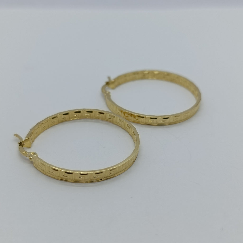 ARETES ARRACADAS FIG GRECAS 14K 3.2 GR (NUEVO)