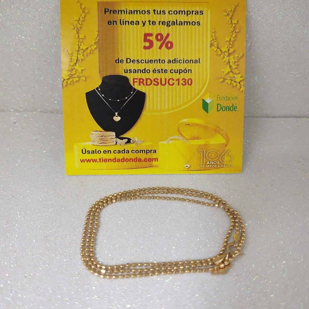 CADENA ORO 14 K 3.7 GRMS (SEMINUEVO)