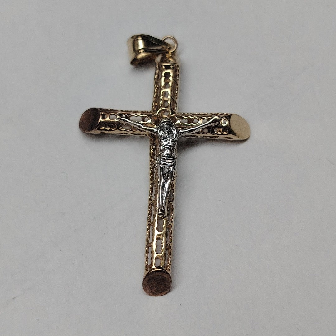 CADENA, CRUCIFIJO ORO 10 K 15.2 GRMS (SEMINUEVO)