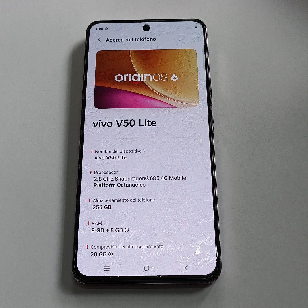 CELULAR VIVO V50 LITE V2441 (2025) 256 GB 8 GB RAM (SEMINUEVO)