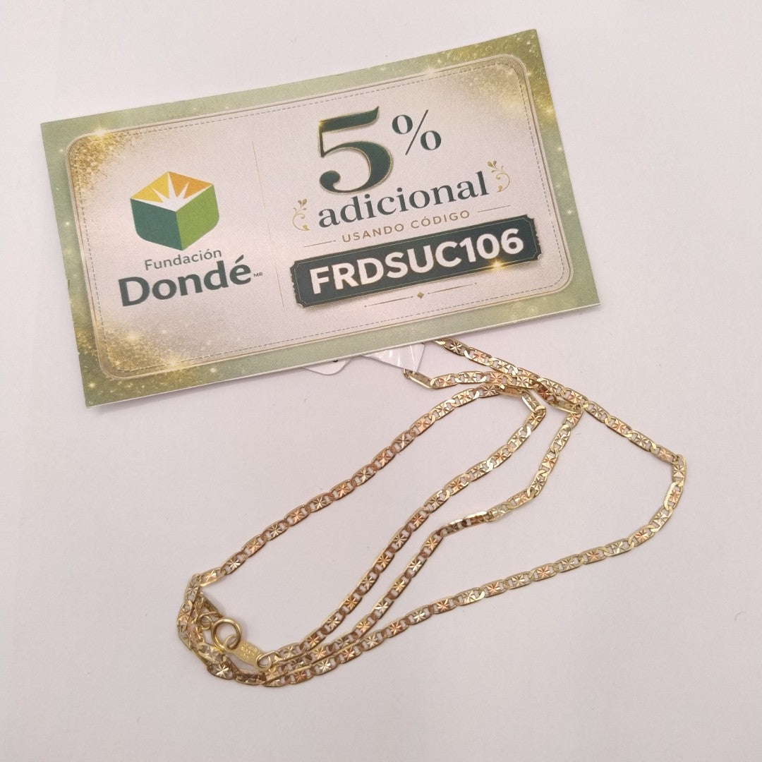 CADENA ORO COMBINADO 10 K 2.6 GRMS (SEMINUEVO)