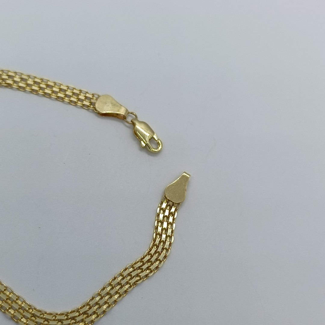 PULSERA ESPECIAL 14K 18 CM 4.6 GR (NUEVO)