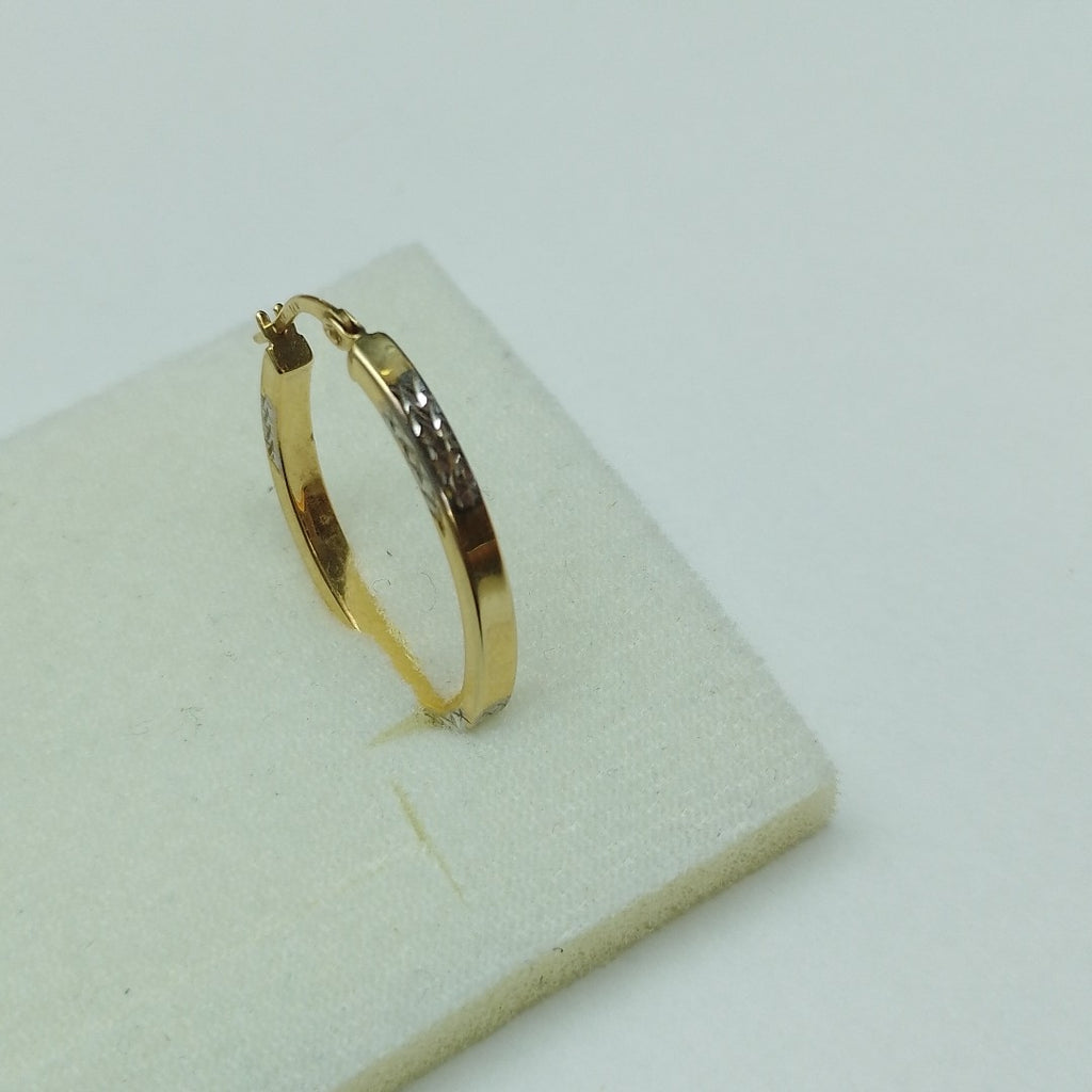 ARRACADAS PAR ORO, RODIADO 14 K 2.6 GRMS (SEMINUEVO)