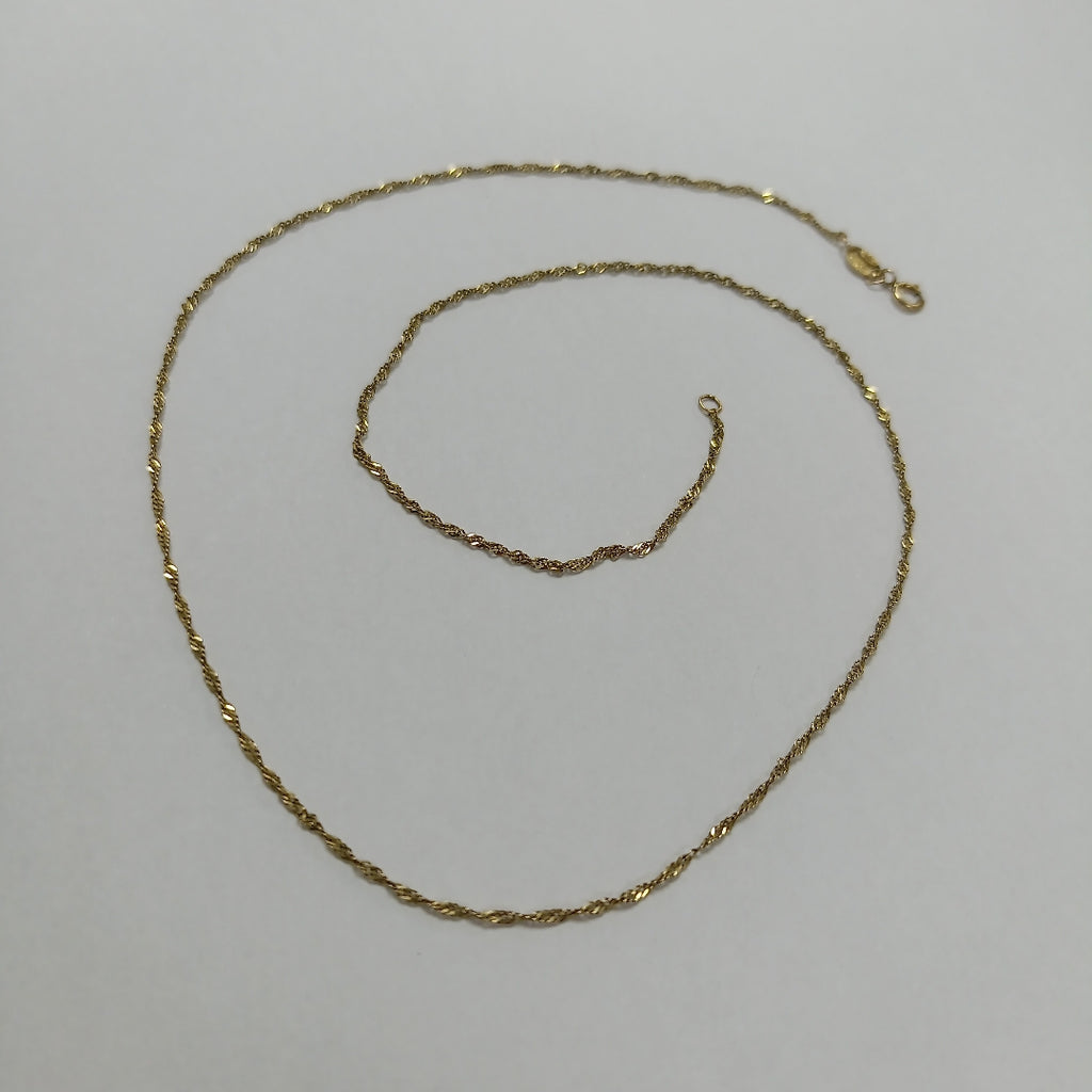 CADENA,MEDALLA RELIGIOSA ORO 10 K 1,80 GRMS (SEMINUEVO)