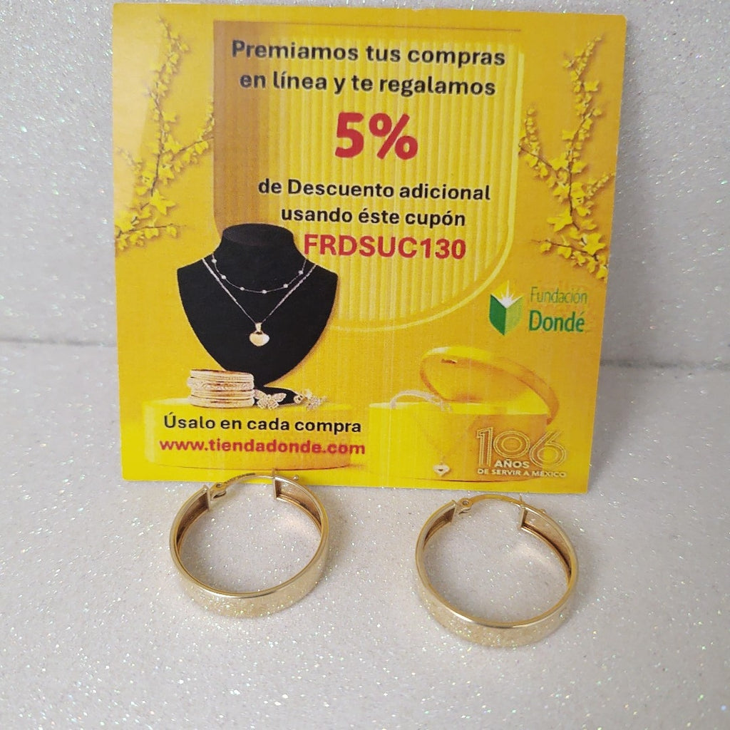 ARRACADAS PAR ORO 14 K 2.3 GRMS (SEMINUEVO)