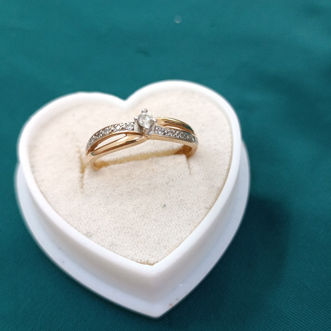 SOLITARIO ORO 14 K 2.5 GRMS (SEMINUEVO)