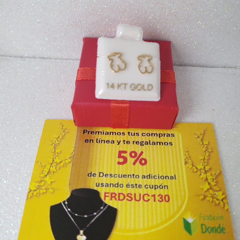 BROQUELES ORO 14K 0.8 (NUEVO)