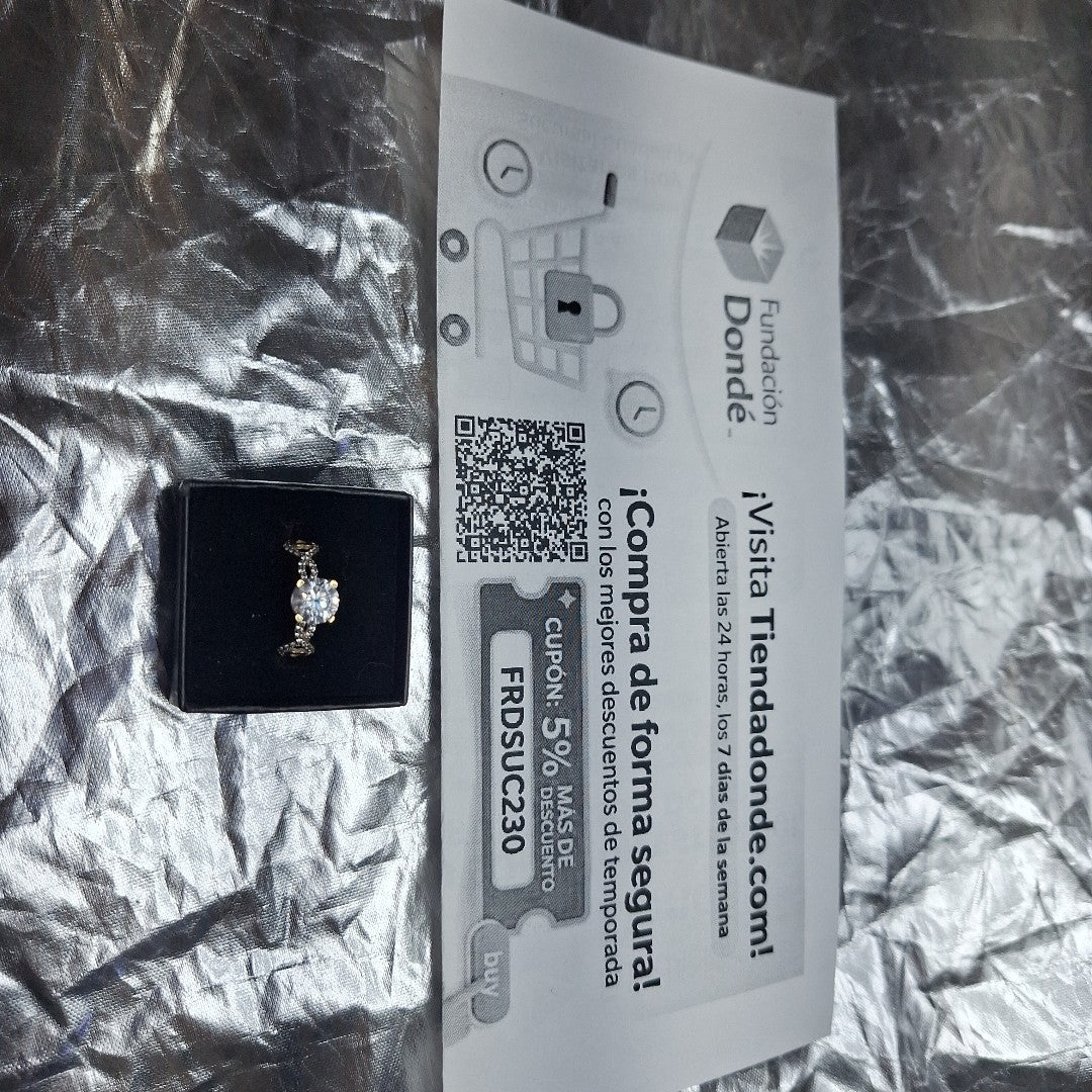 SOLITARIO ORO 10 K 3.1 GRMS (SEMINUEVO)